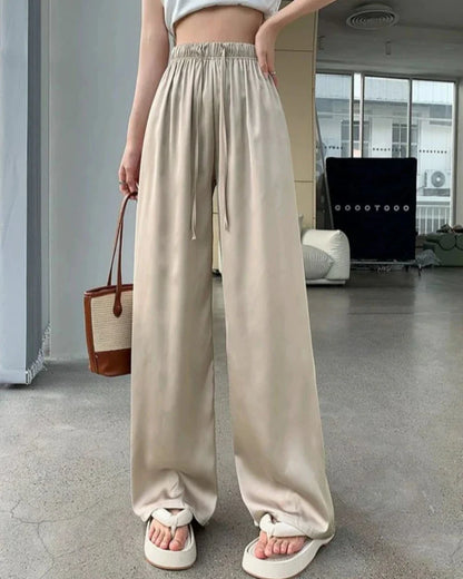 Loose Long Corduroy Trousers with Wide Legs