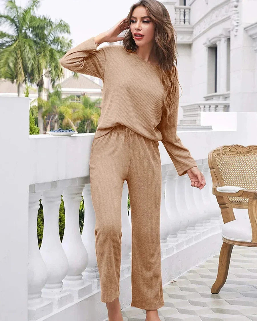 Soft Ribbed Loungewear Set