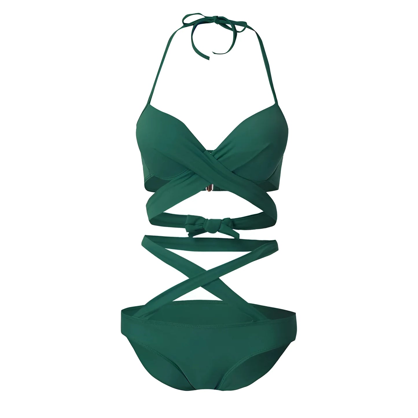 Two-Piece Swimsuit with Straps