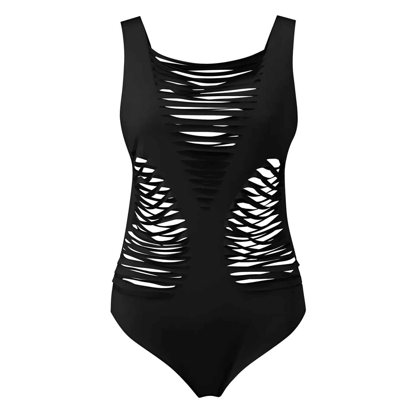 One-Piece Swimsuit with Straps