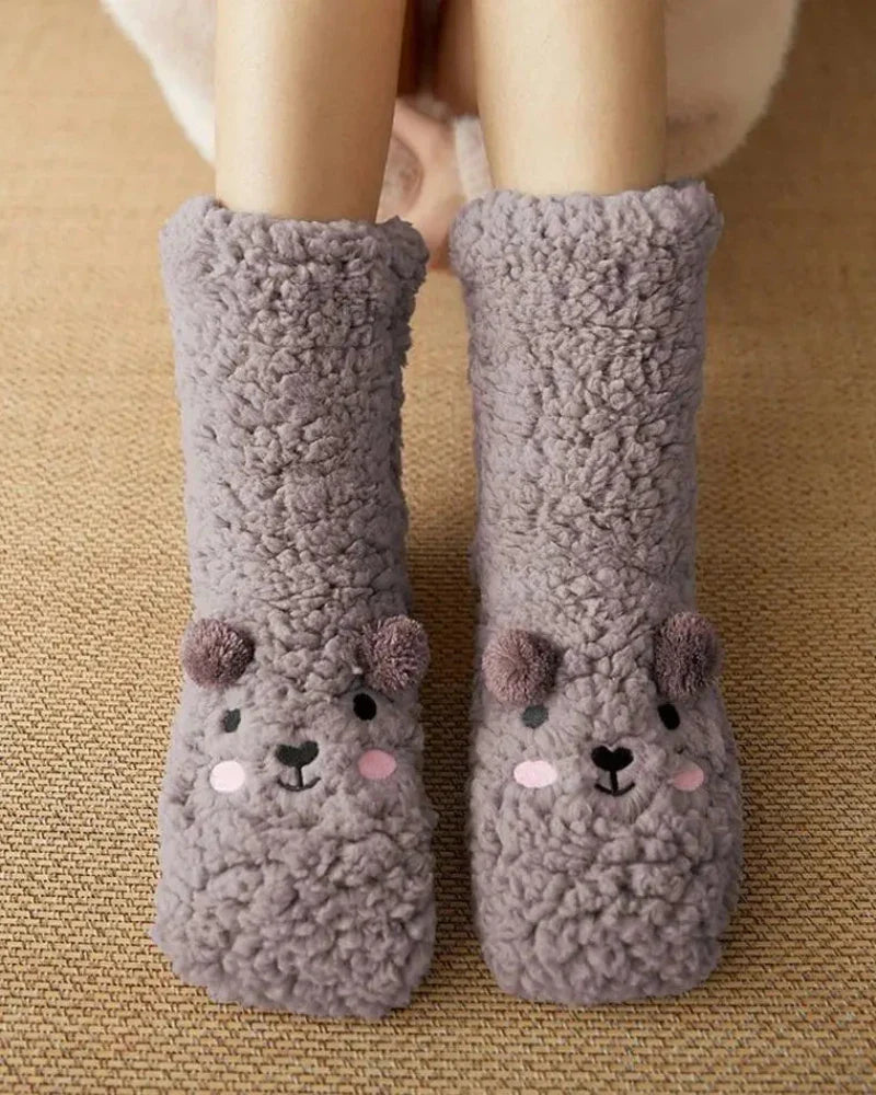 Fluffy Bear Socks