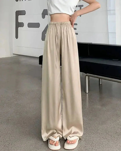 Loose Long Corduroy Trousers with Wide Legs