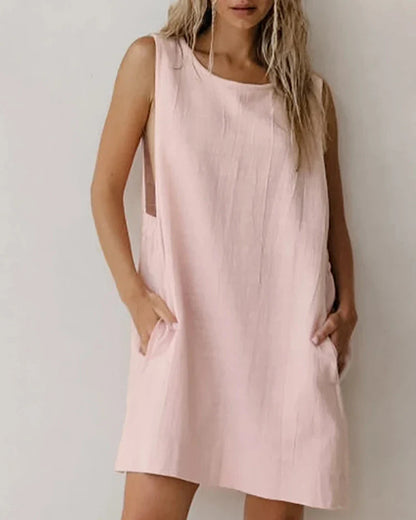 Loose Cotton Nightdress with Straps