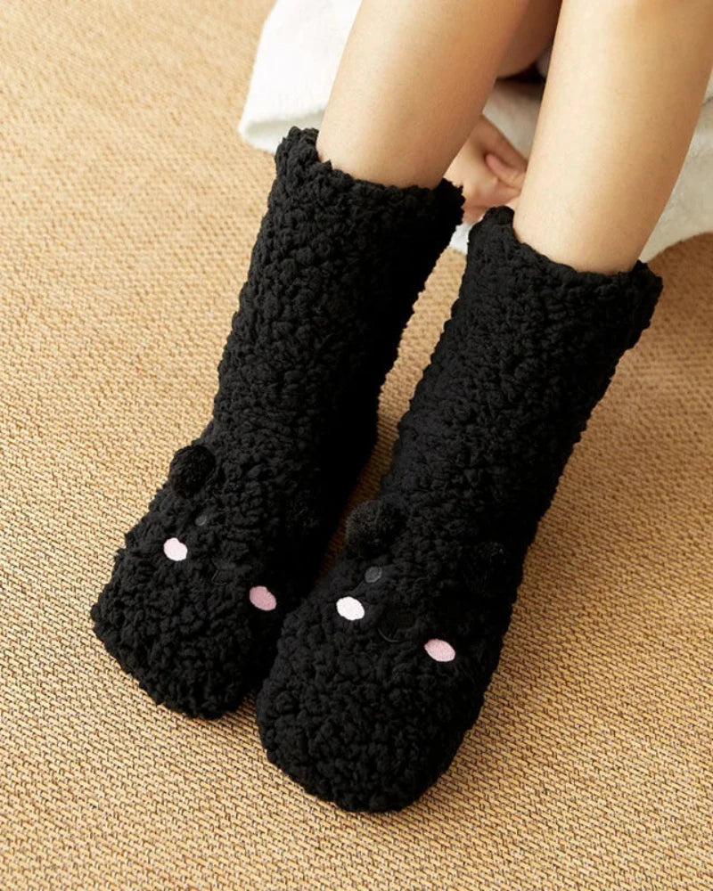 Fluffy Bear Socks