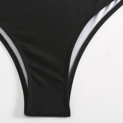 Two-piece swimsuit with a skirt