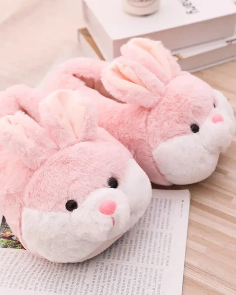 Fluffy Bunny Slippers