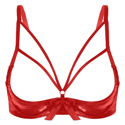 Open cup bra