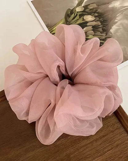 Chiffon scrunchie hair tie