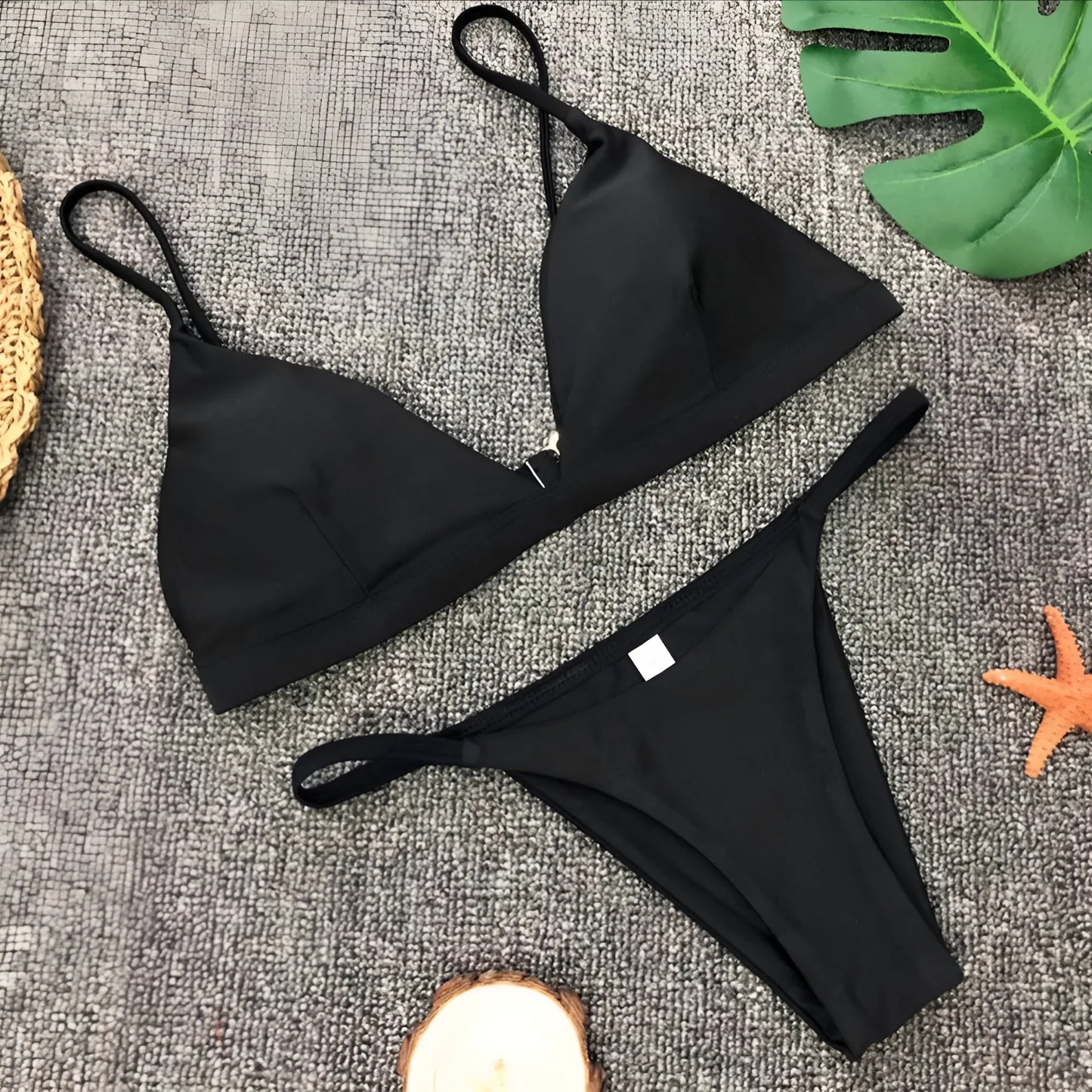 Two-Piece Swimsuit with Thin Straps