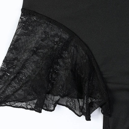 Body with a deep V-neckline adorned with rhinestones.