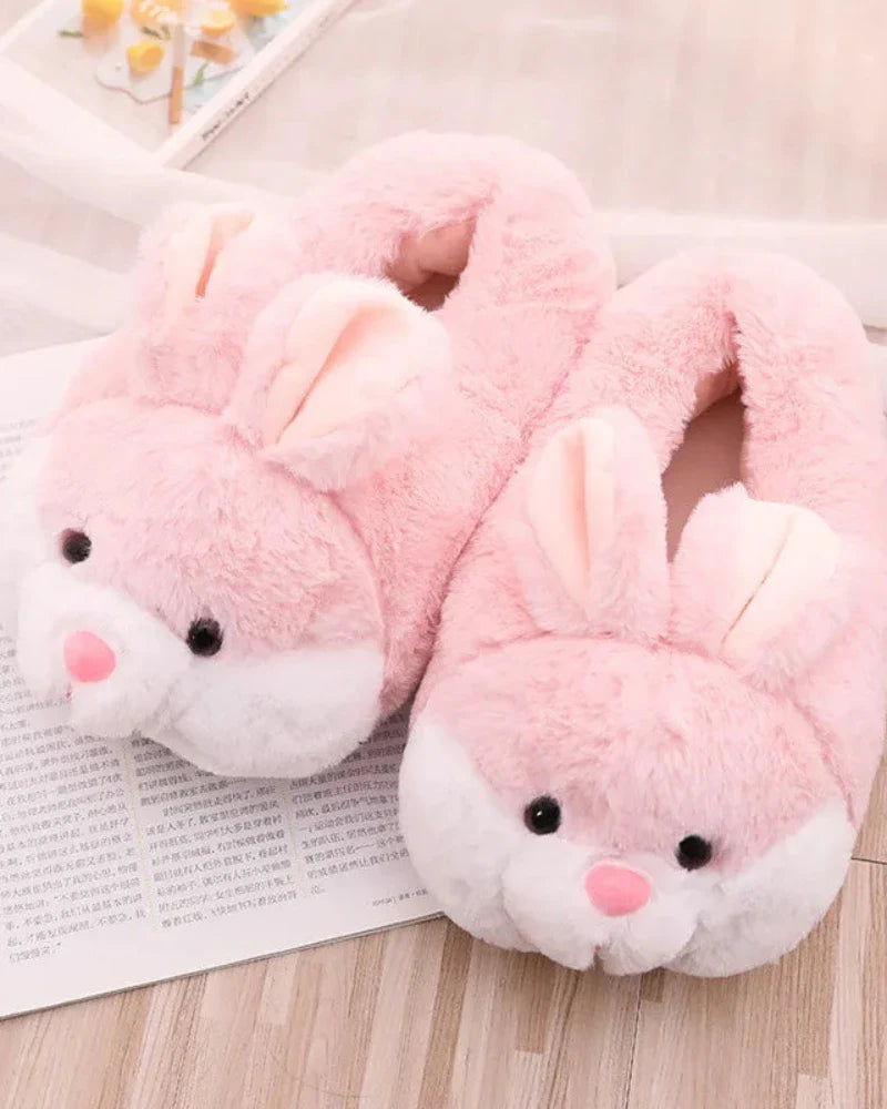 Fluffy Bunny Slippers