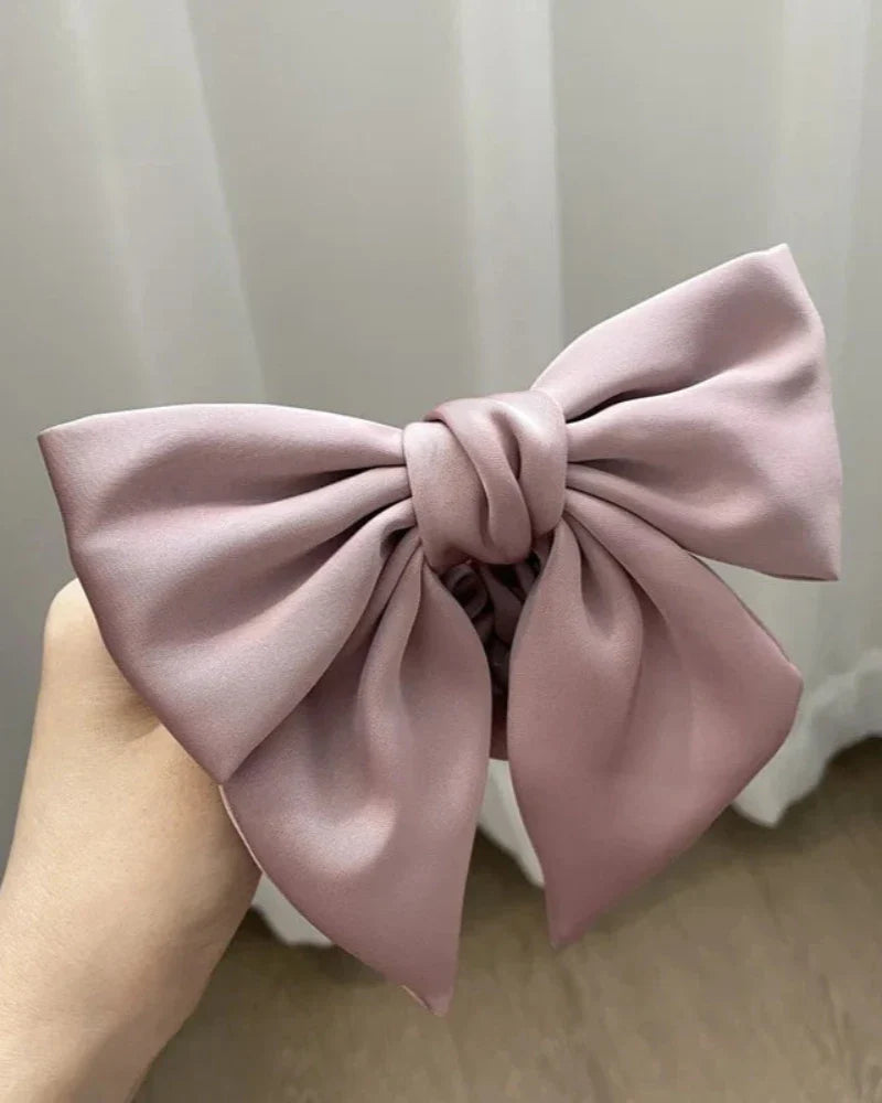 Satin Hair Scrunchie with Bow