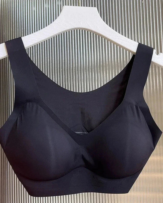 Soft Seamless Bra with Wide Straps