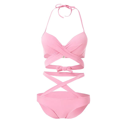 Two-Piece Swimsuit with Straps