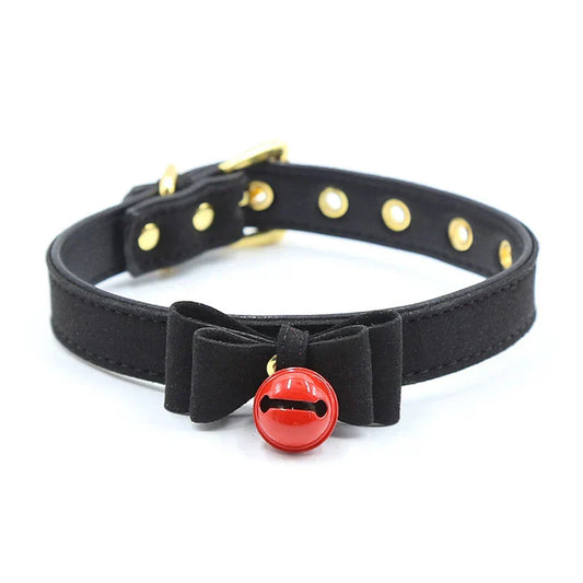 Collar with a bell and a decorative bow