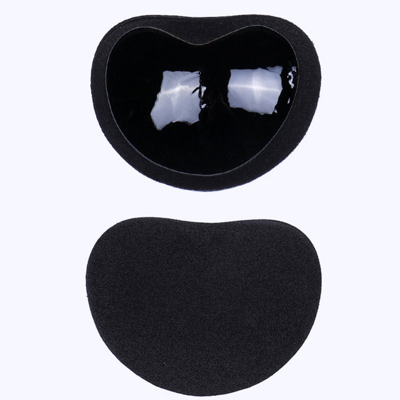 Push-up inserts with a silicone, adhesive part