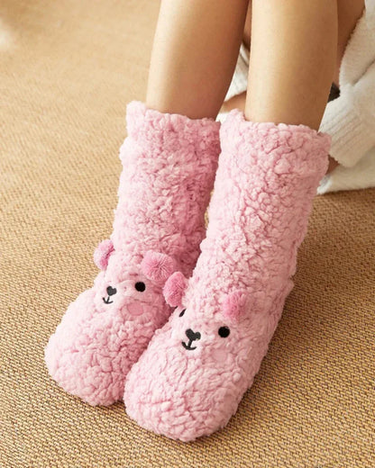 Fluffy Bear Socks