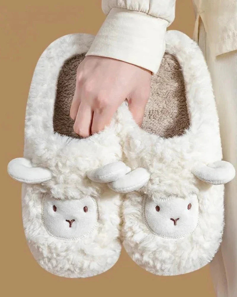 Fluffy Sheep Slippers