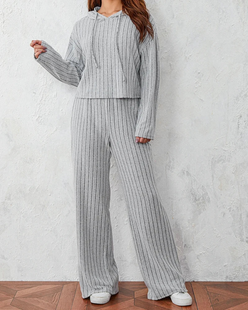 Long Loose Hooded Loungewear Set