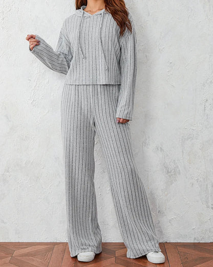 Long Loose Hooded Loungewear Set