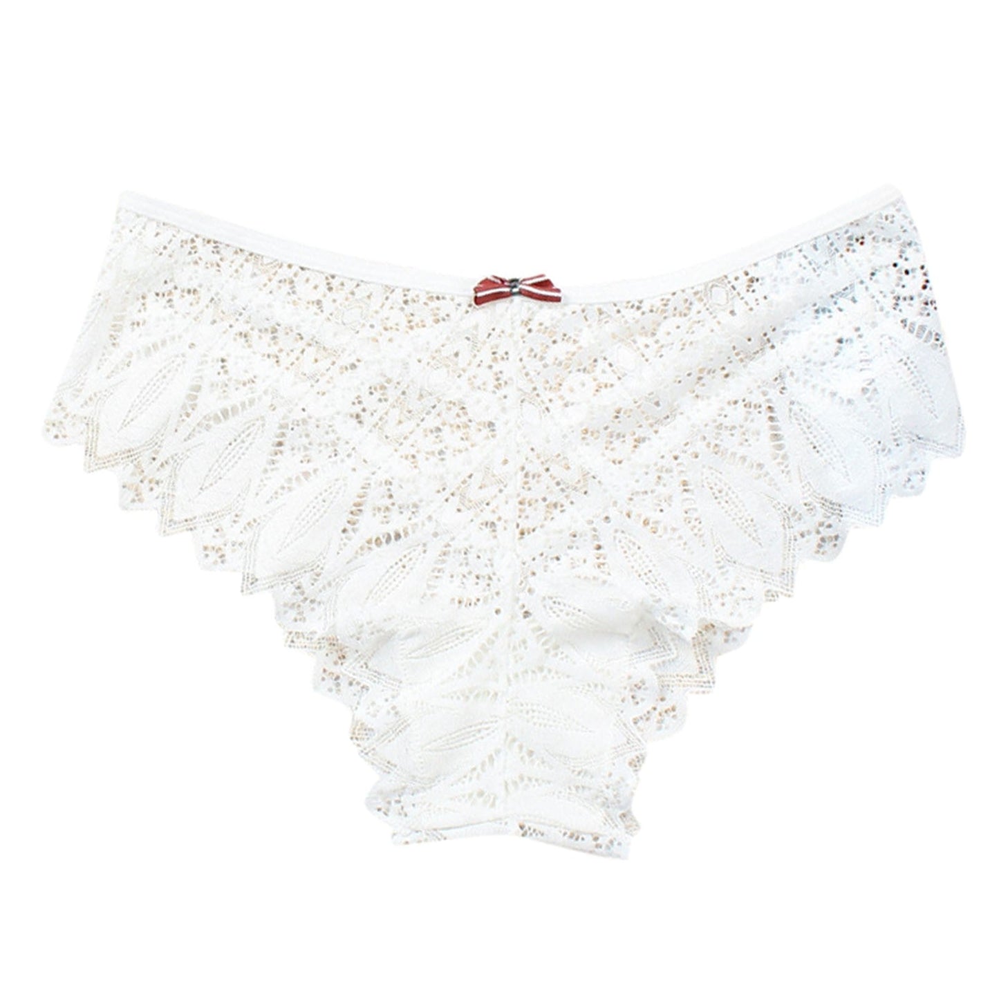 Lace panties with decorative straps