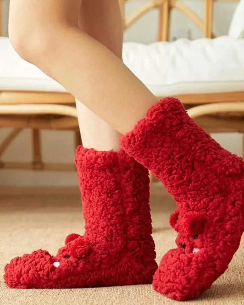 Fluffy Bear Socks