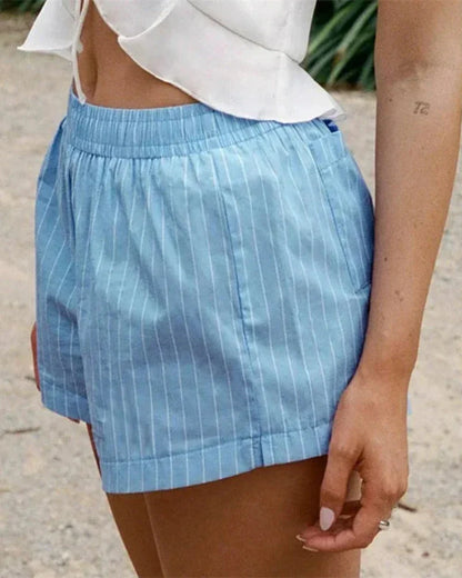 Comfortable Striped Shorts