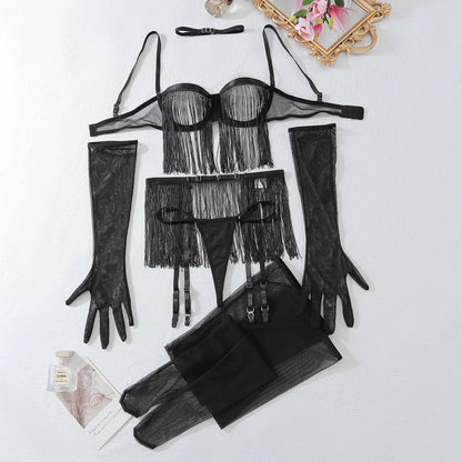 Fringed lingerie set