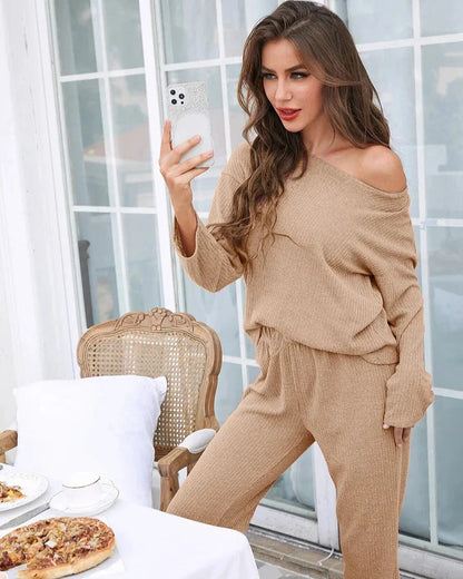 Soft Ribbed Loungewear Set