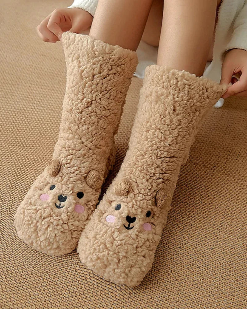 Fluffy Bear Socks