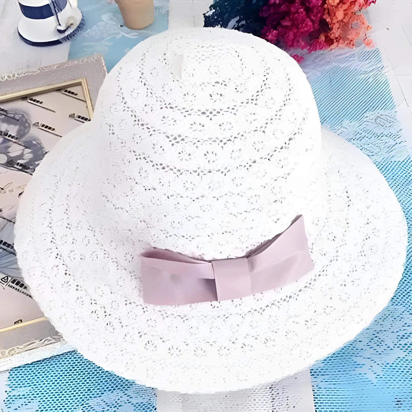  Beach Hat with Bow