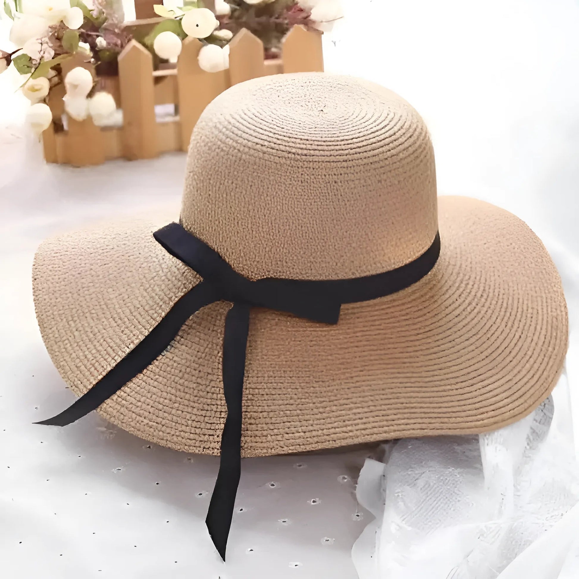  Beach Hat with Bow