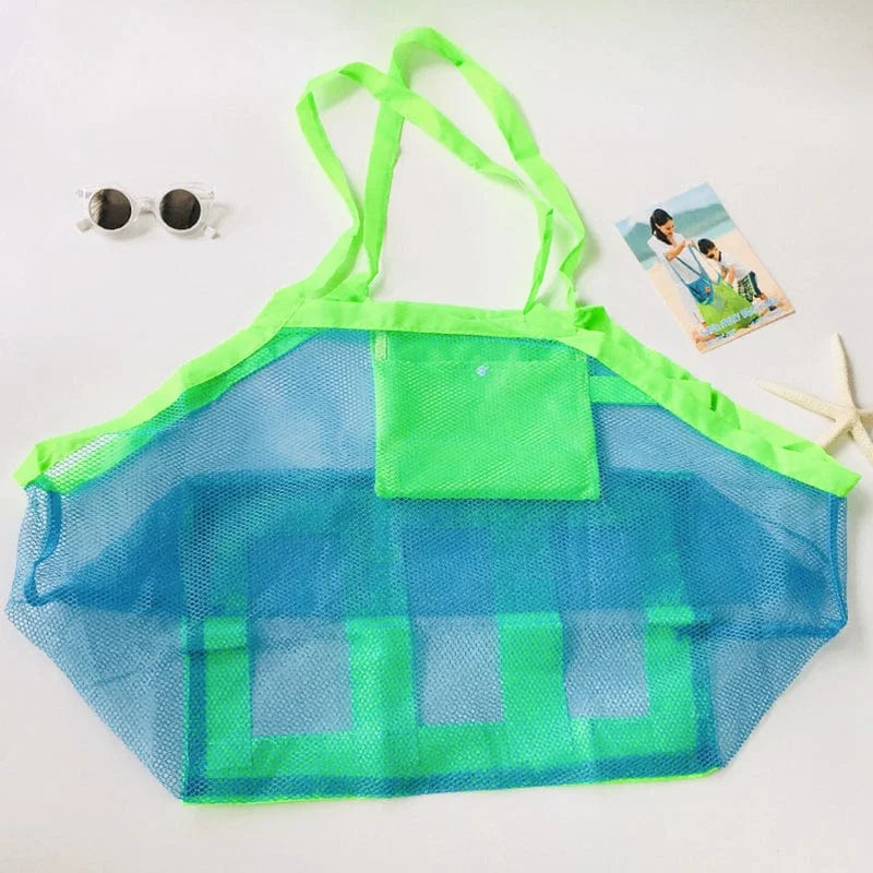 Beach toy bag - blue