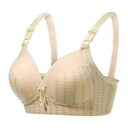 Beige Breathable Push-Up Bra