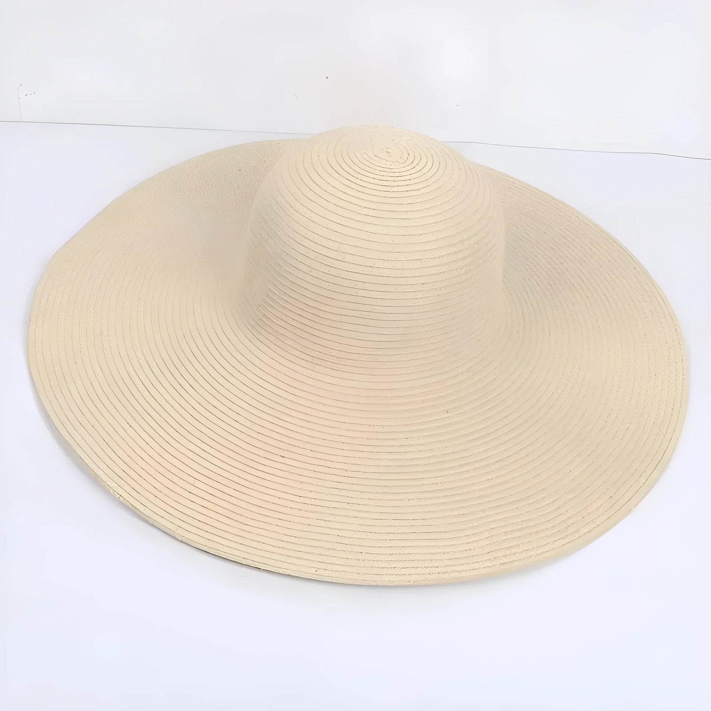 Beige Classic Beach Hat