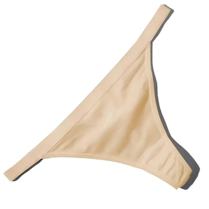 Beige Classic Cotton Thongs