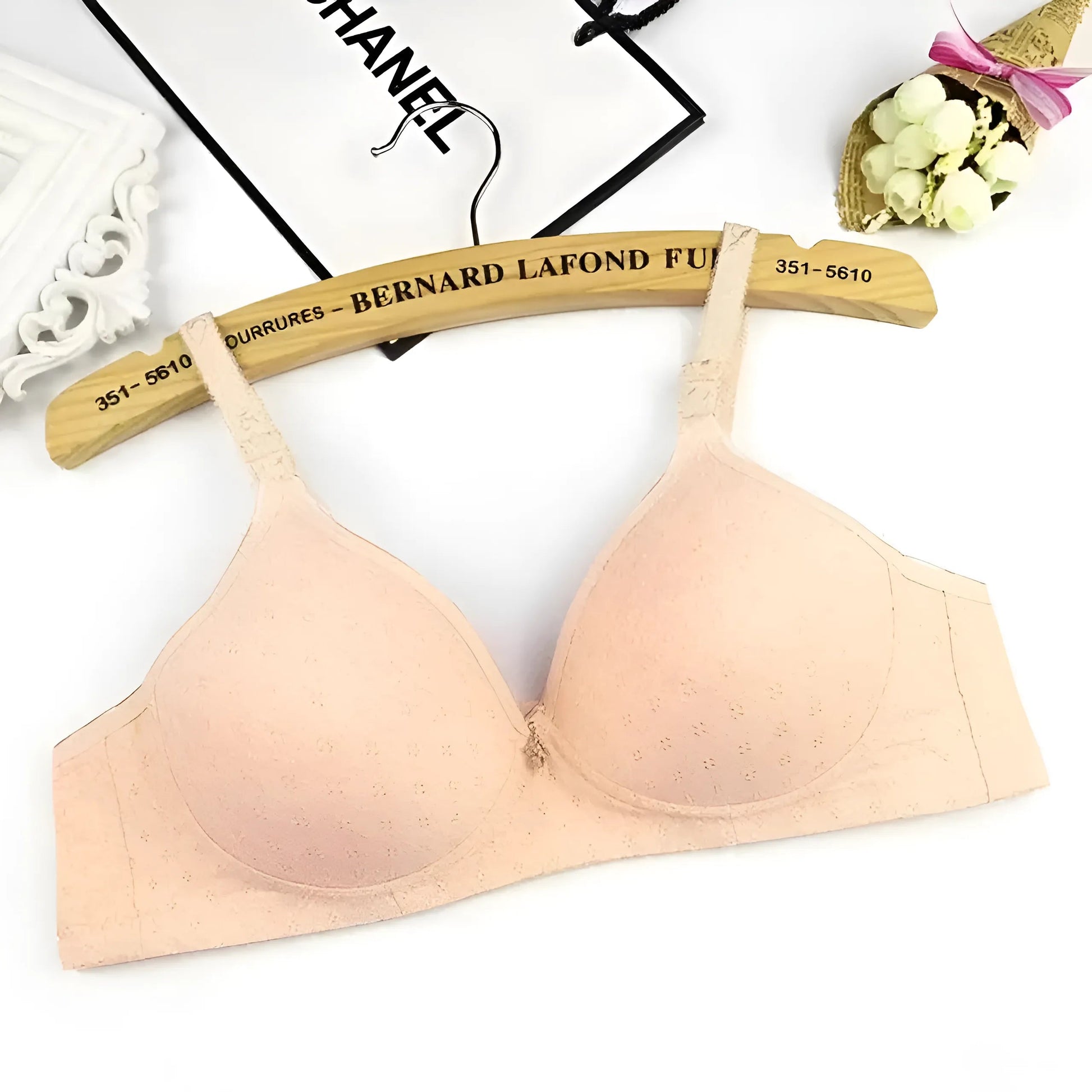 Beige Classic Push-Up Bra