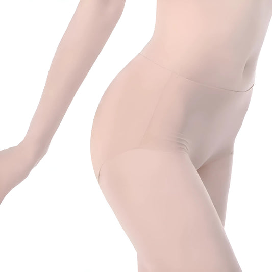 Beige Seamless High-Waisted Briefs