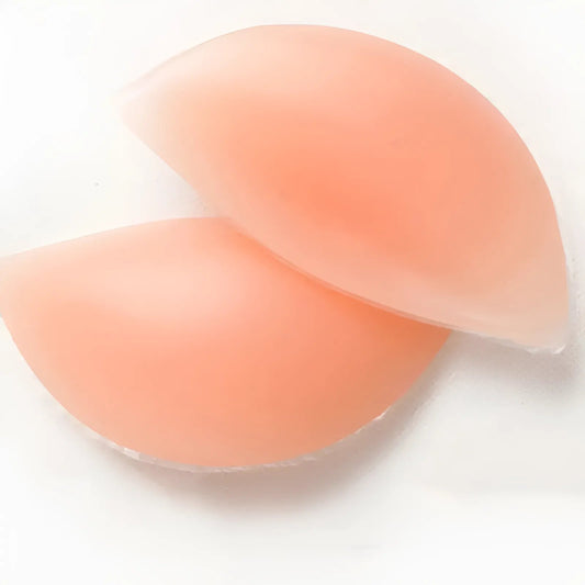 Beige Silicone Drop-Shaped Bra Inserts