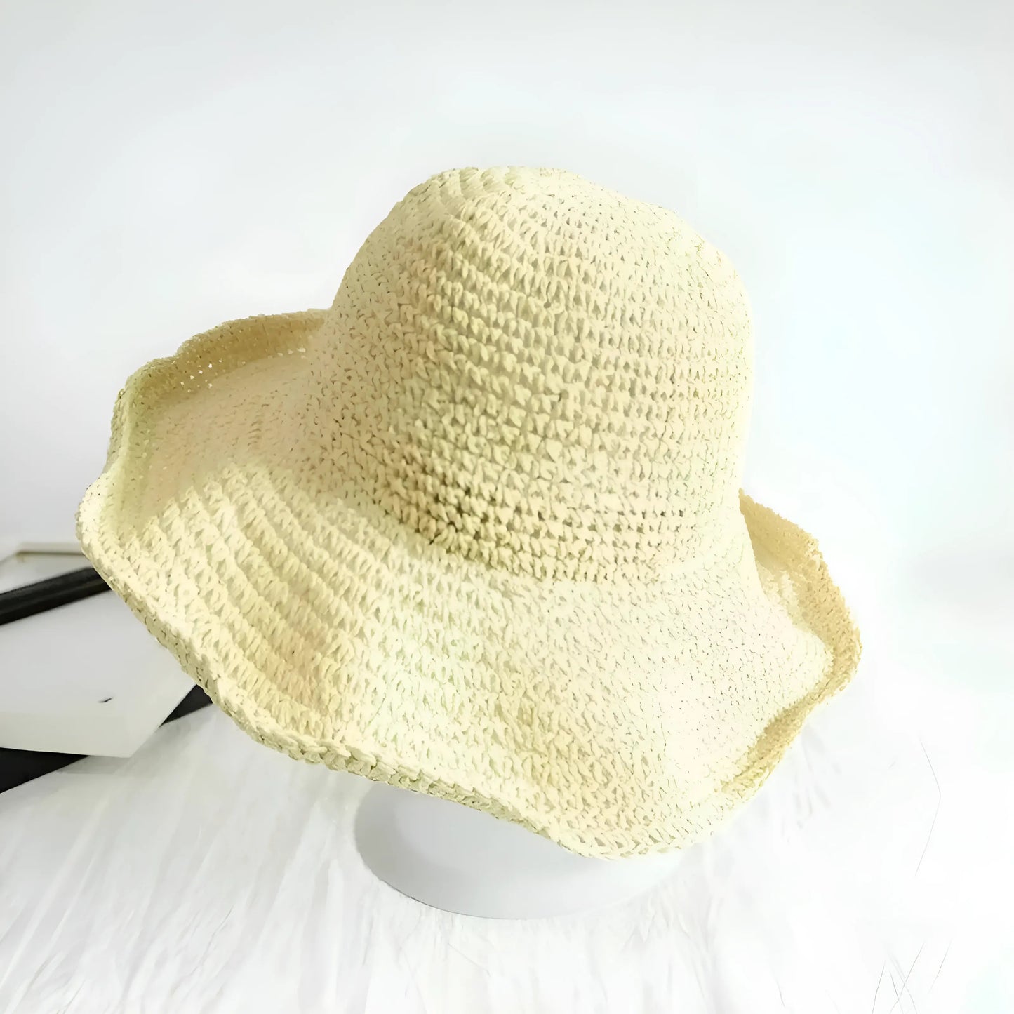 Beige Simple Beach Hat