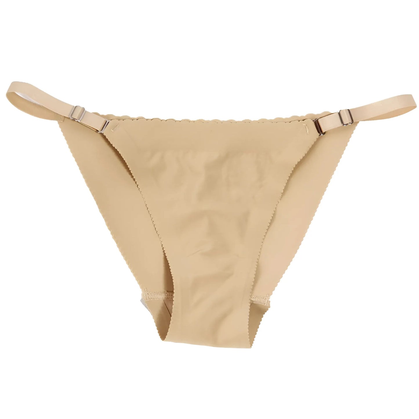 Beige Subtle Effect Push-Up Knickers