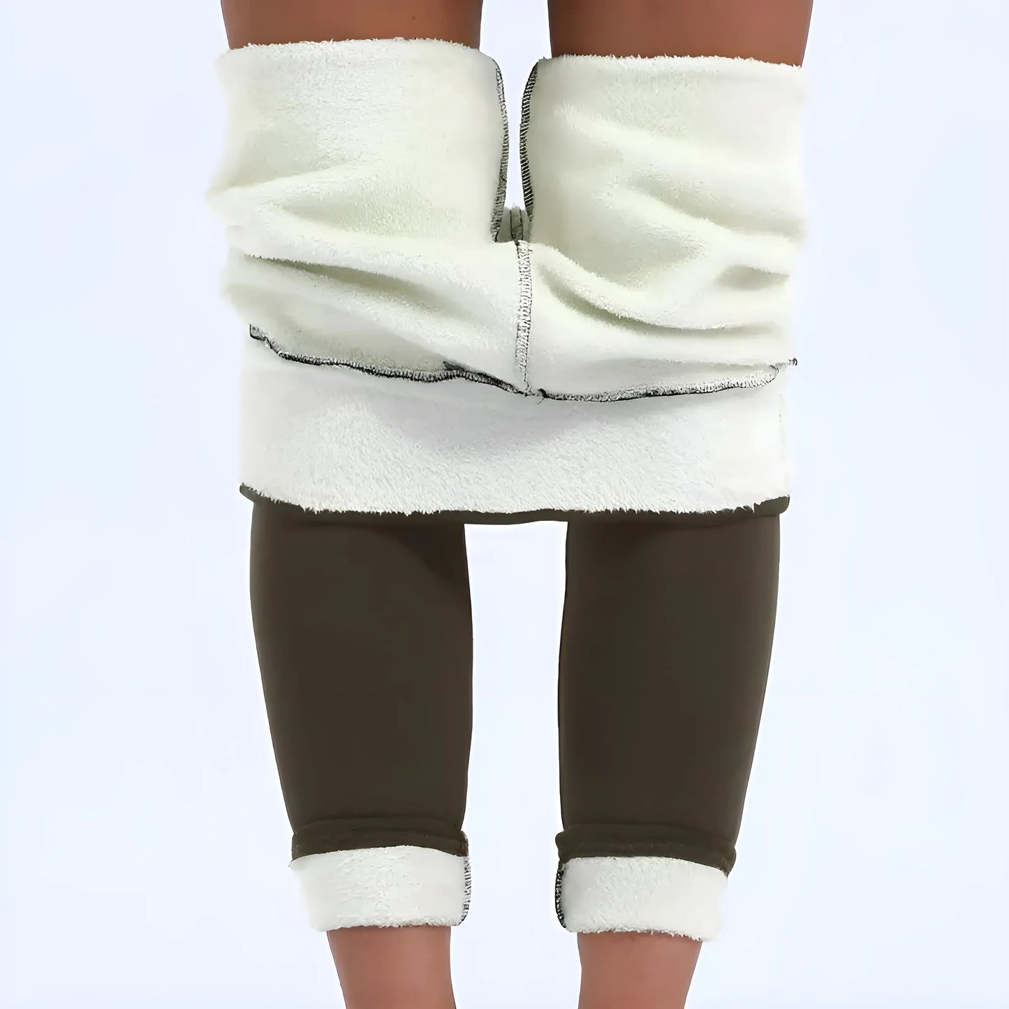 Beige Thermal Leggings