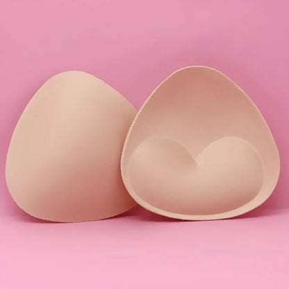 Beige Triangle Fabric Bra Inserts