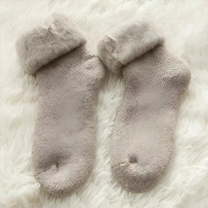 Beige Warm Women's Socks