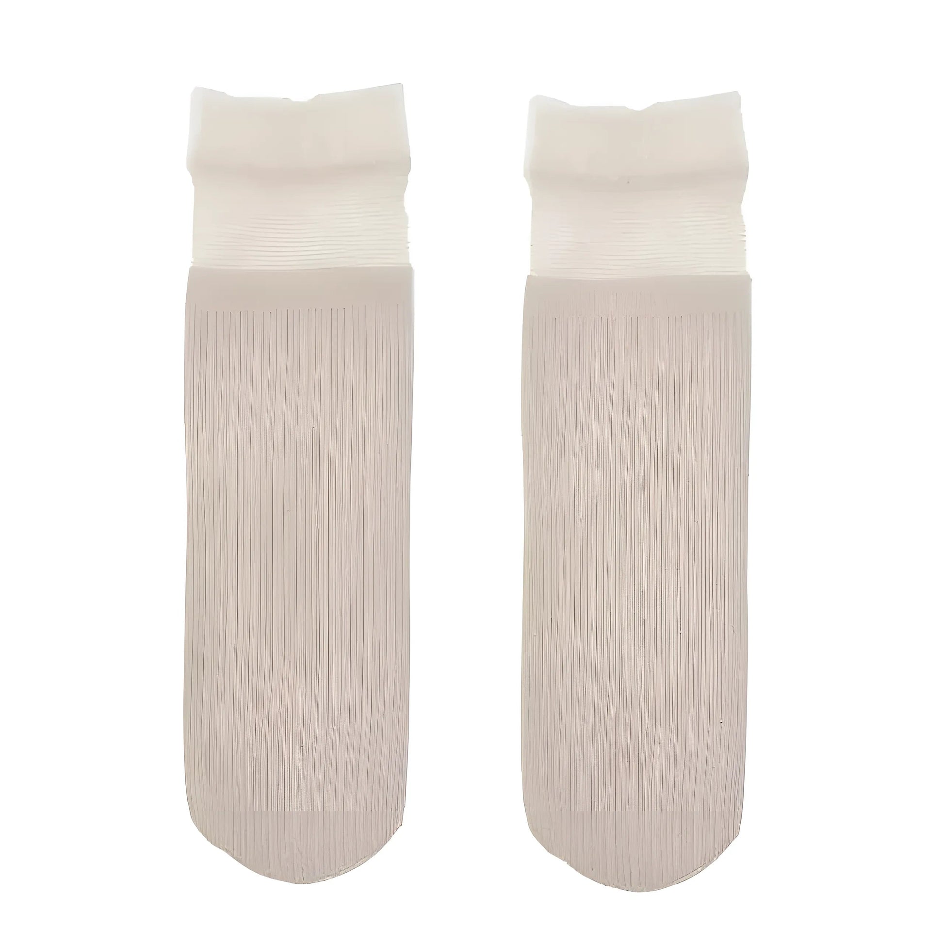 Beige Women's Ankle Socks with Mesh Trim