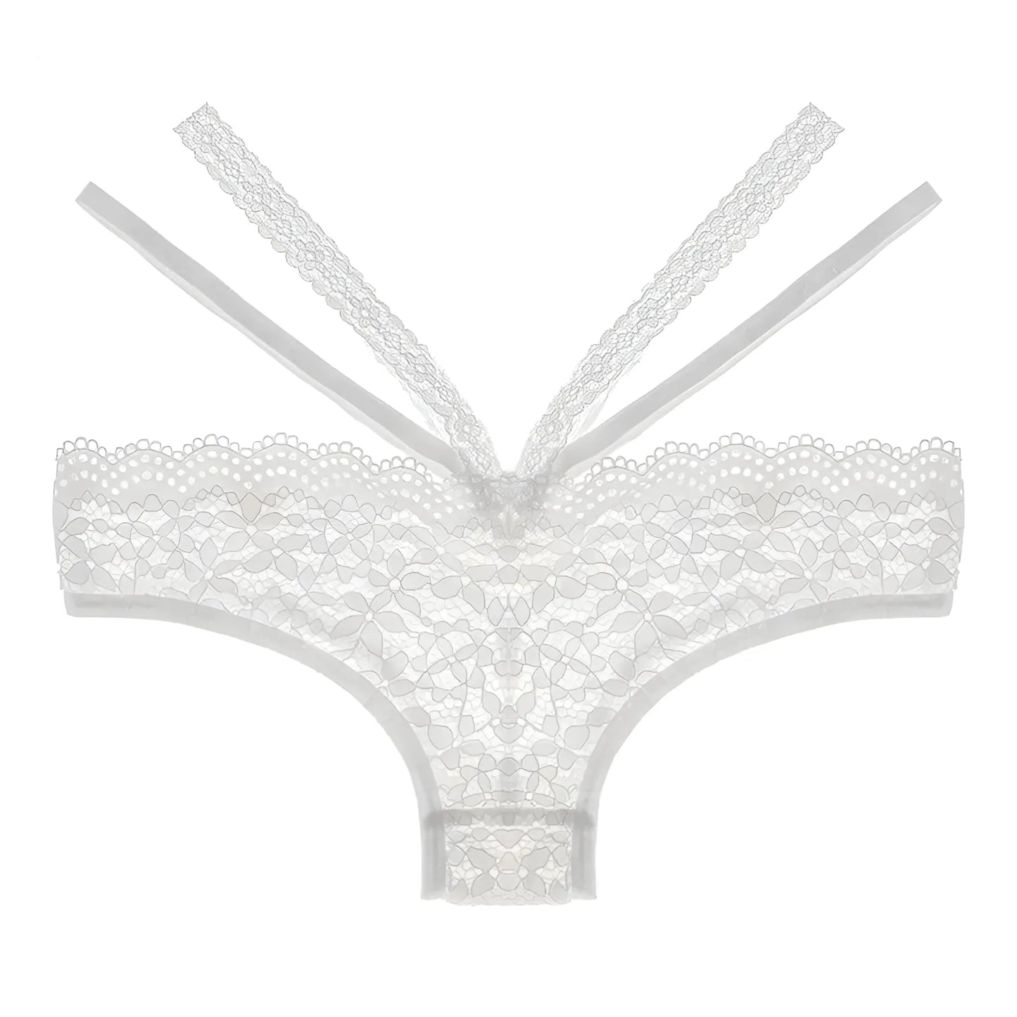 Lace Knickers with Decorative Straps