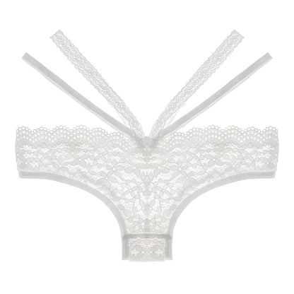 Lace Knickers with Decorative Straps