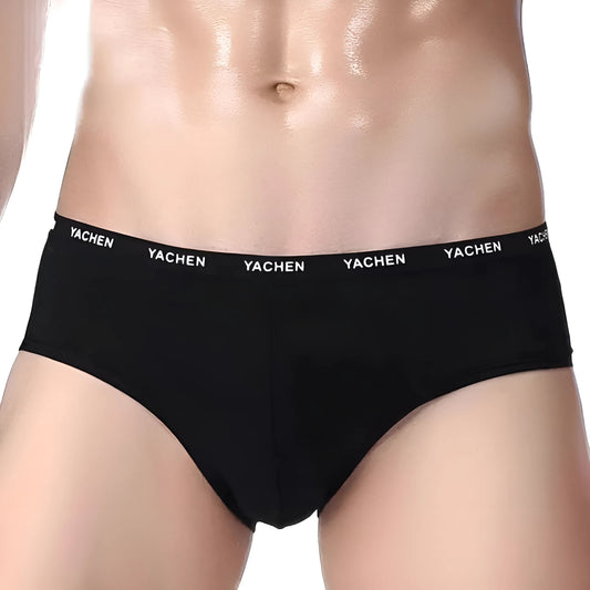 Black Breathable Men's Briefs