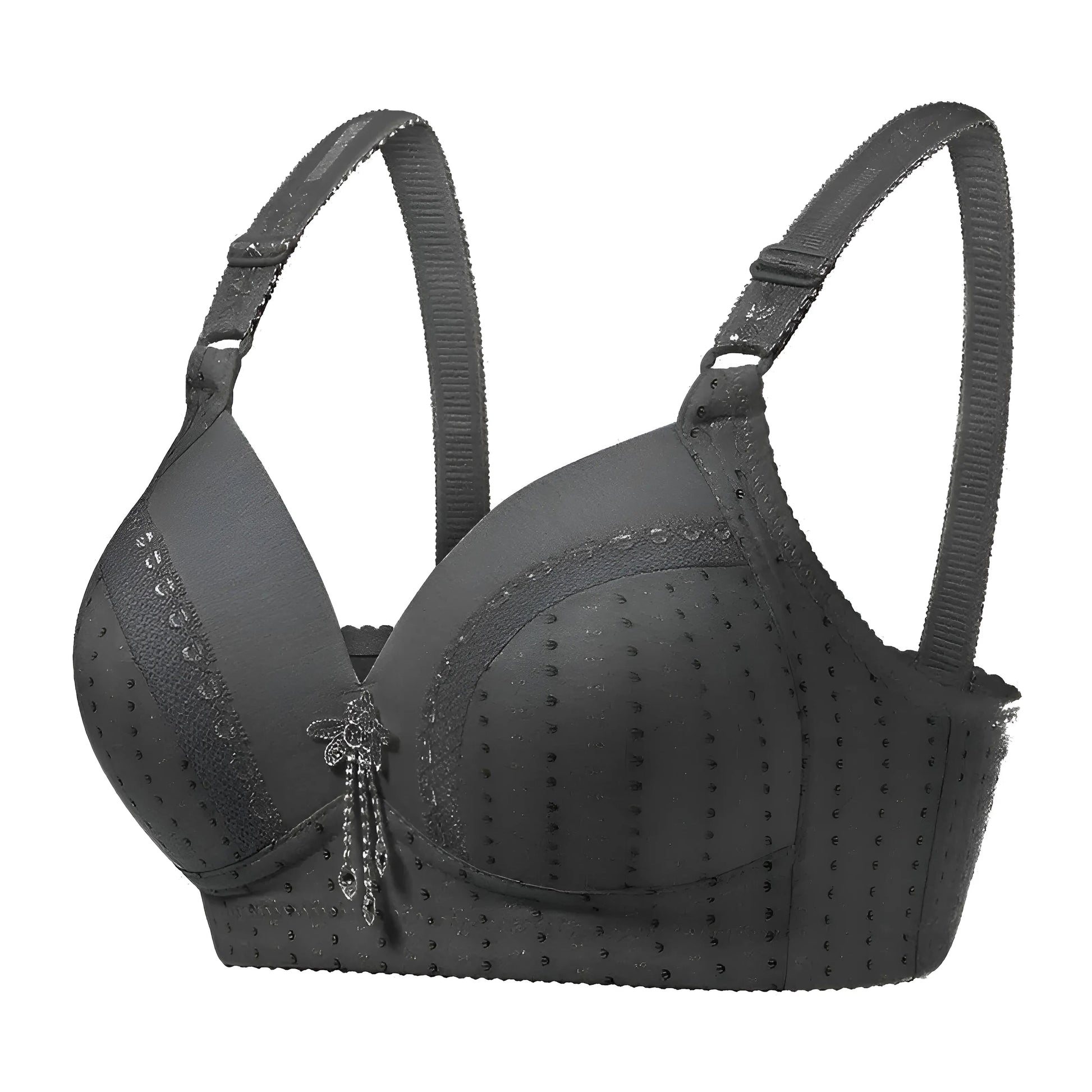 Black Breathable Push-Up Bra