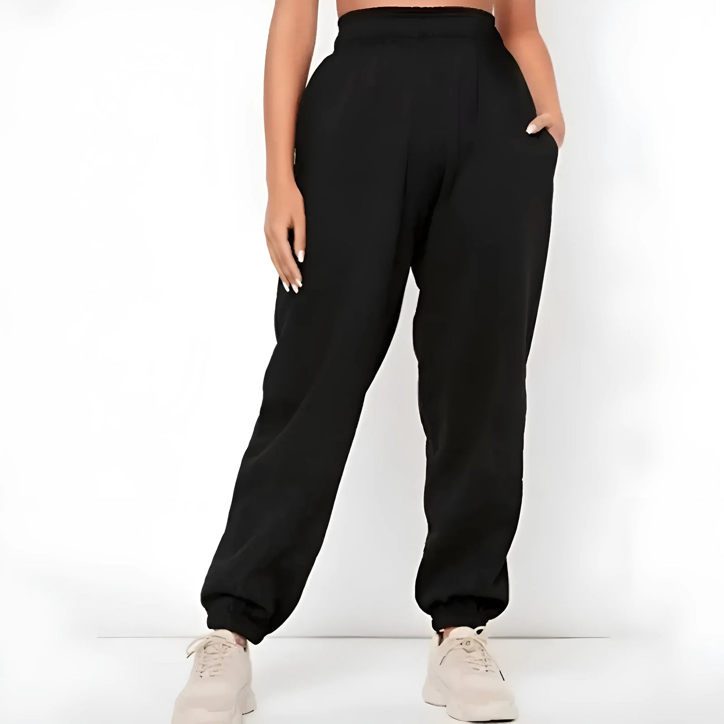 Black Classic Fit Sports Tracksuits